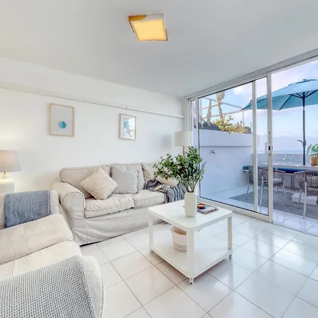 Casa Picon En Puerto Del Carmen, Con Terraza, Vistas Al Mar, Piscina Y Junto A La Playa Lejlighed *